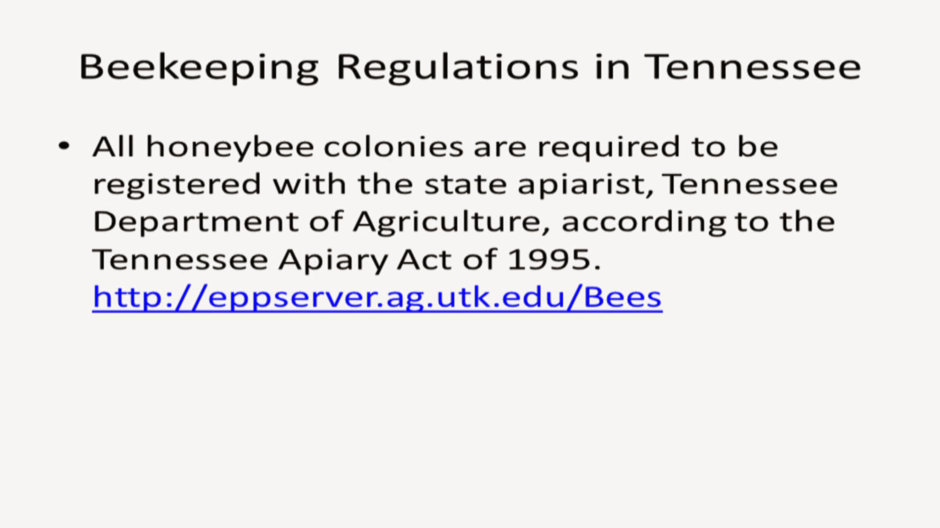 Thumbnail image for Beekeeping in TN