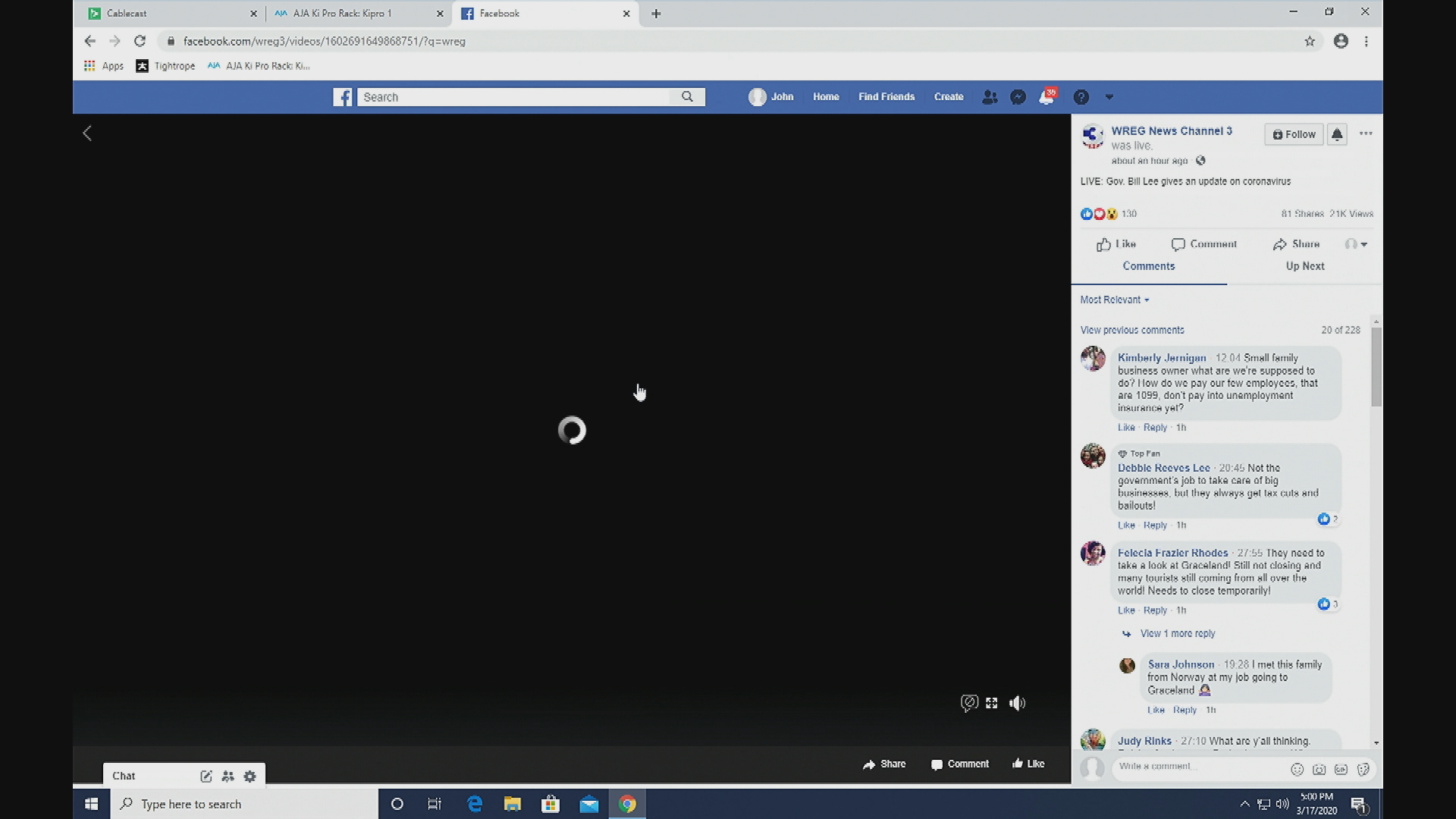 Thumbnail image for Gov. Lee COVID-19 Briefing (3/17)