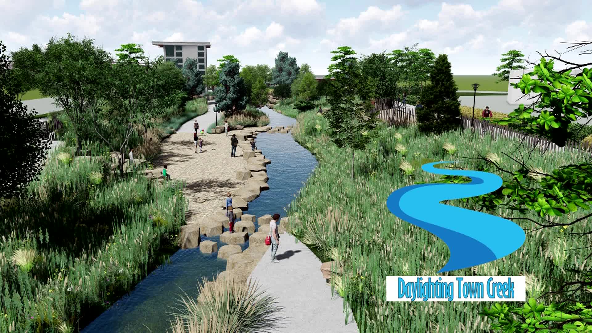 Thumbnail image for Daylighting Town Creek: Gas Tanks Removed