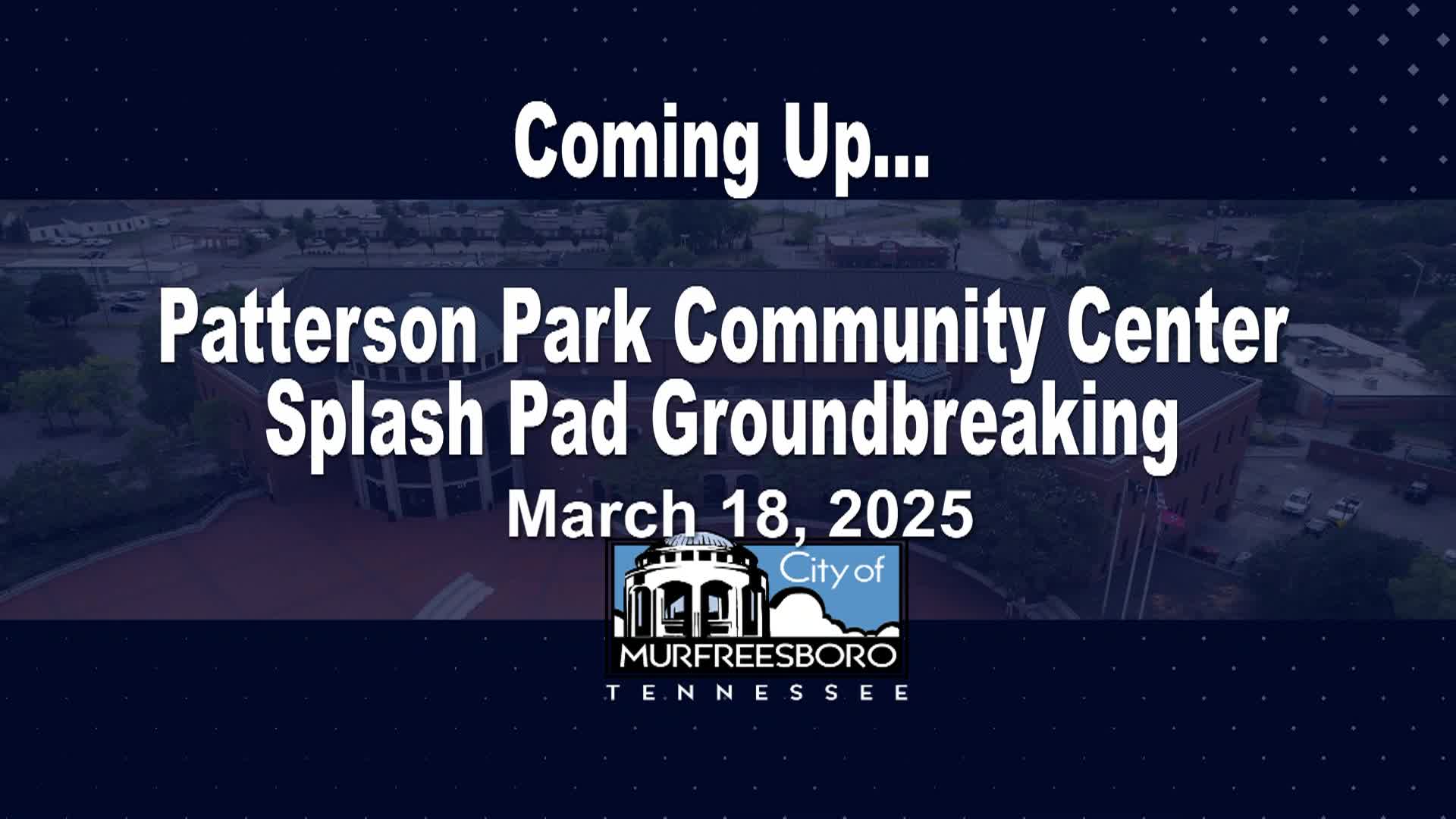 Thumbnail image for Splash Pad Groundbreaking (3/18/25)