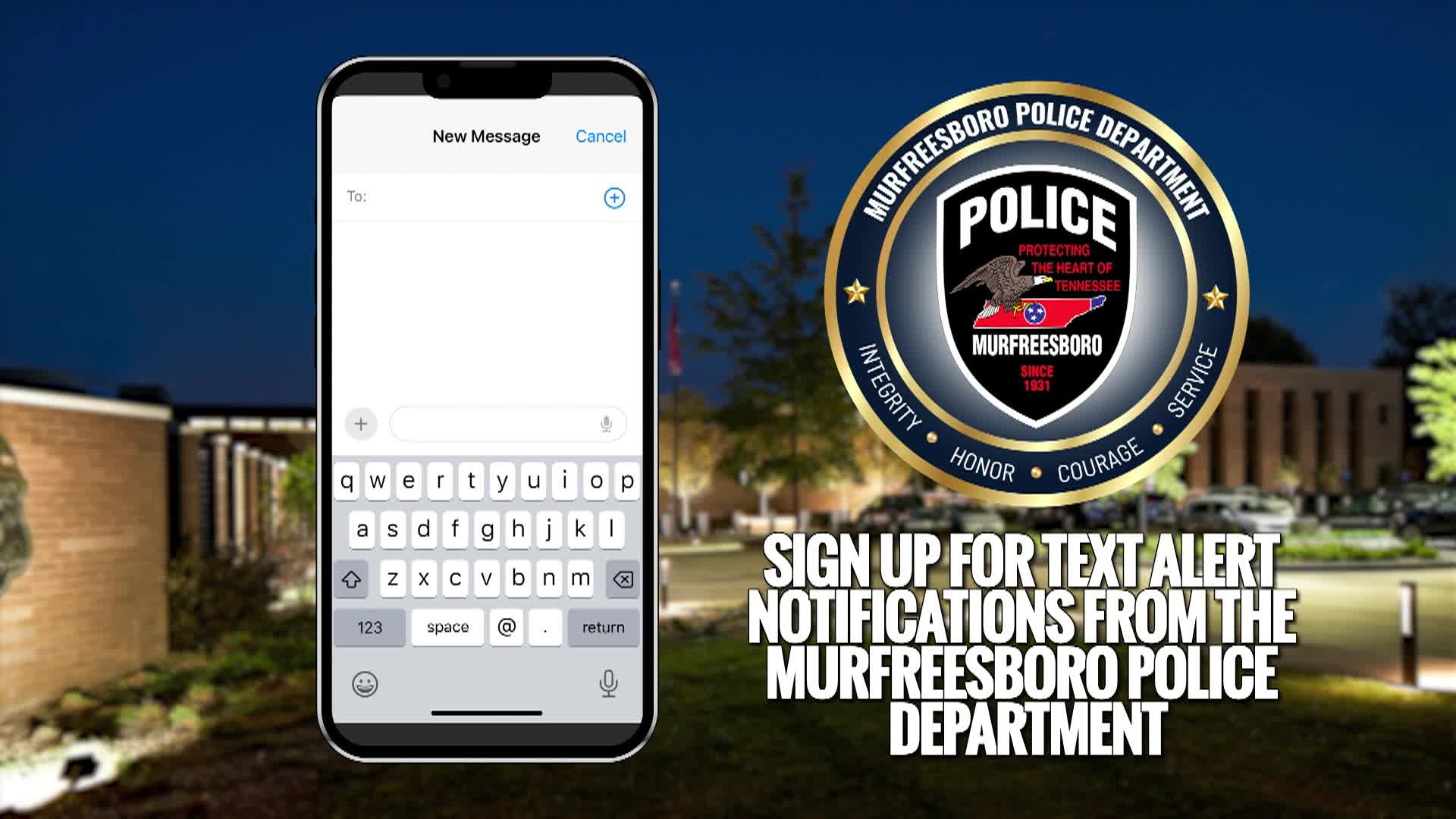 Thumbnail image for Police Text Alert PSA