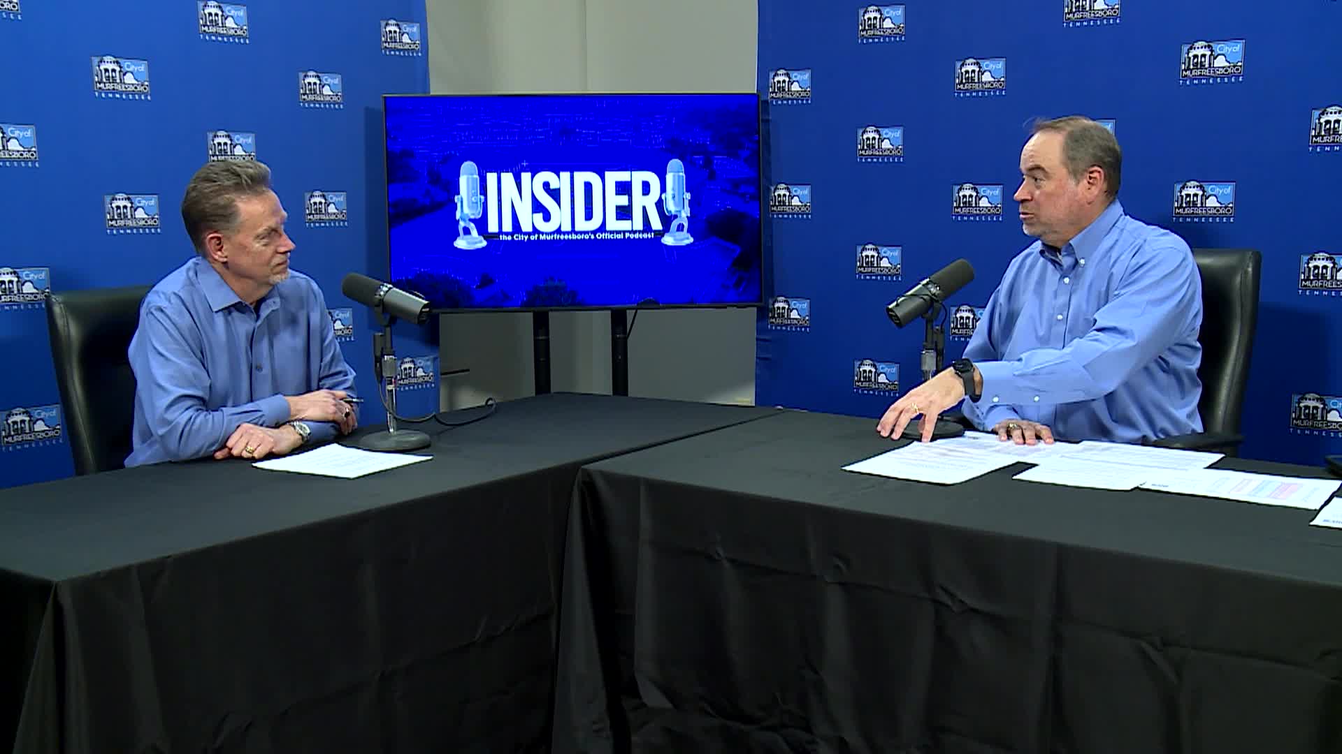 Host and City Manager talk about Keystone Project on podcast