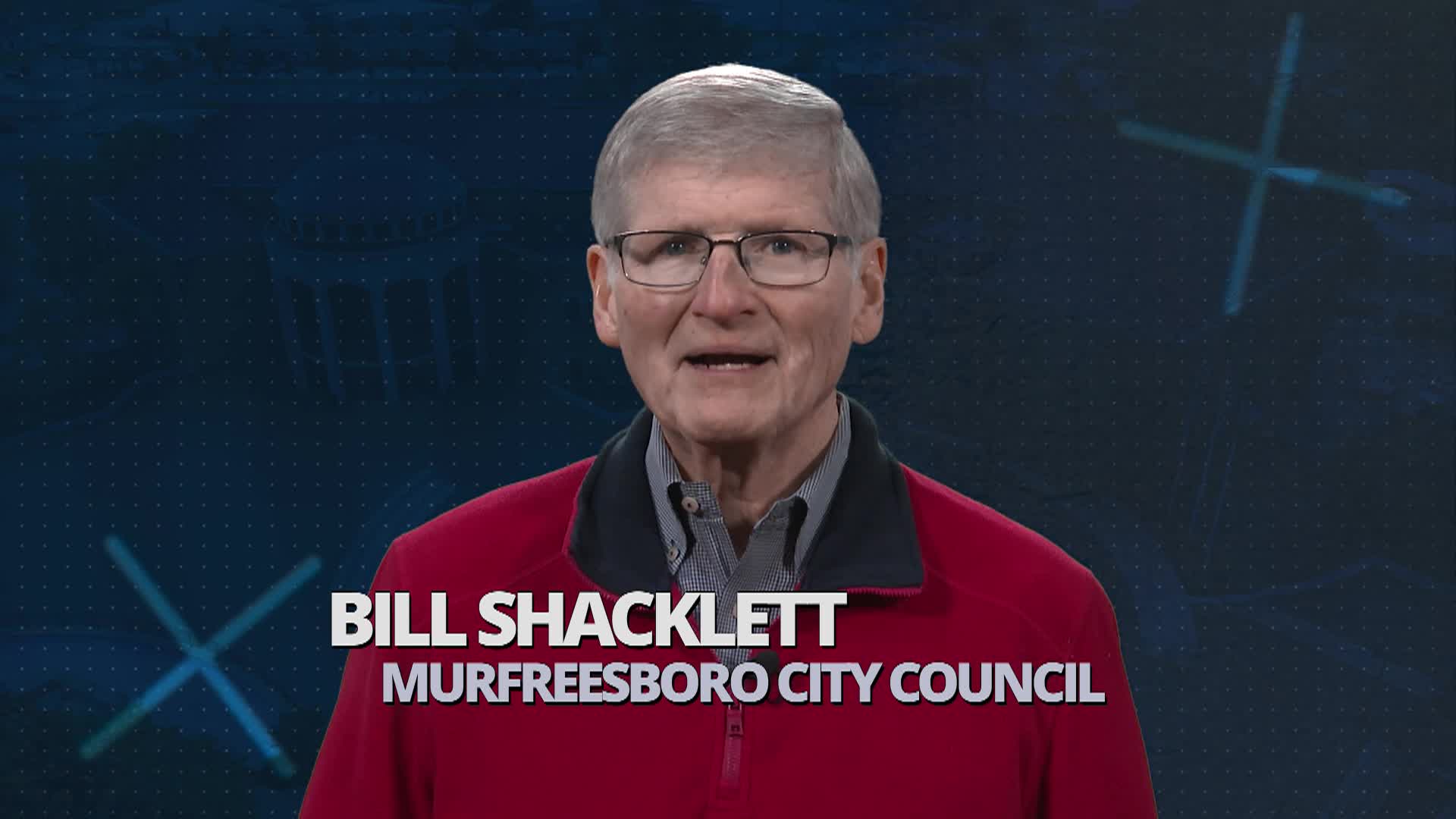 Vice Mayor Bill Shacklett promoting City TV