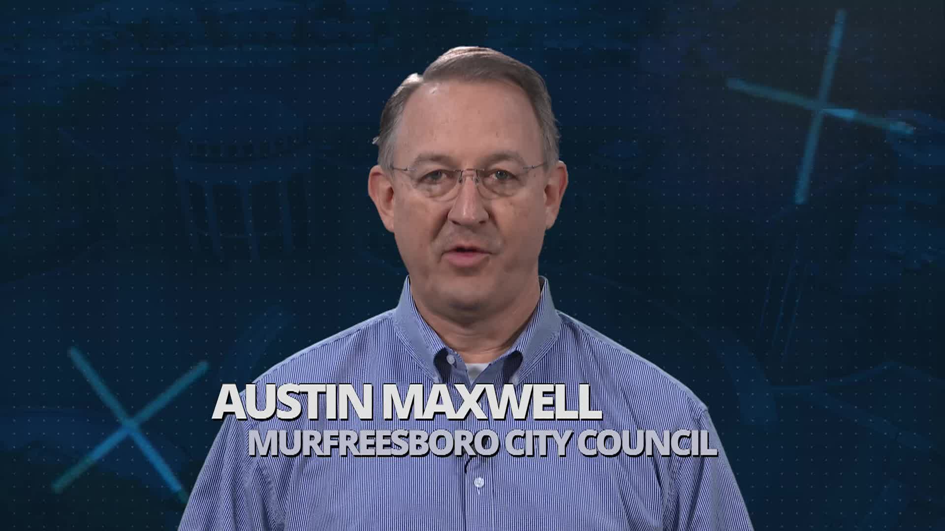Councilmember Austin Maxwell promoting CityTV