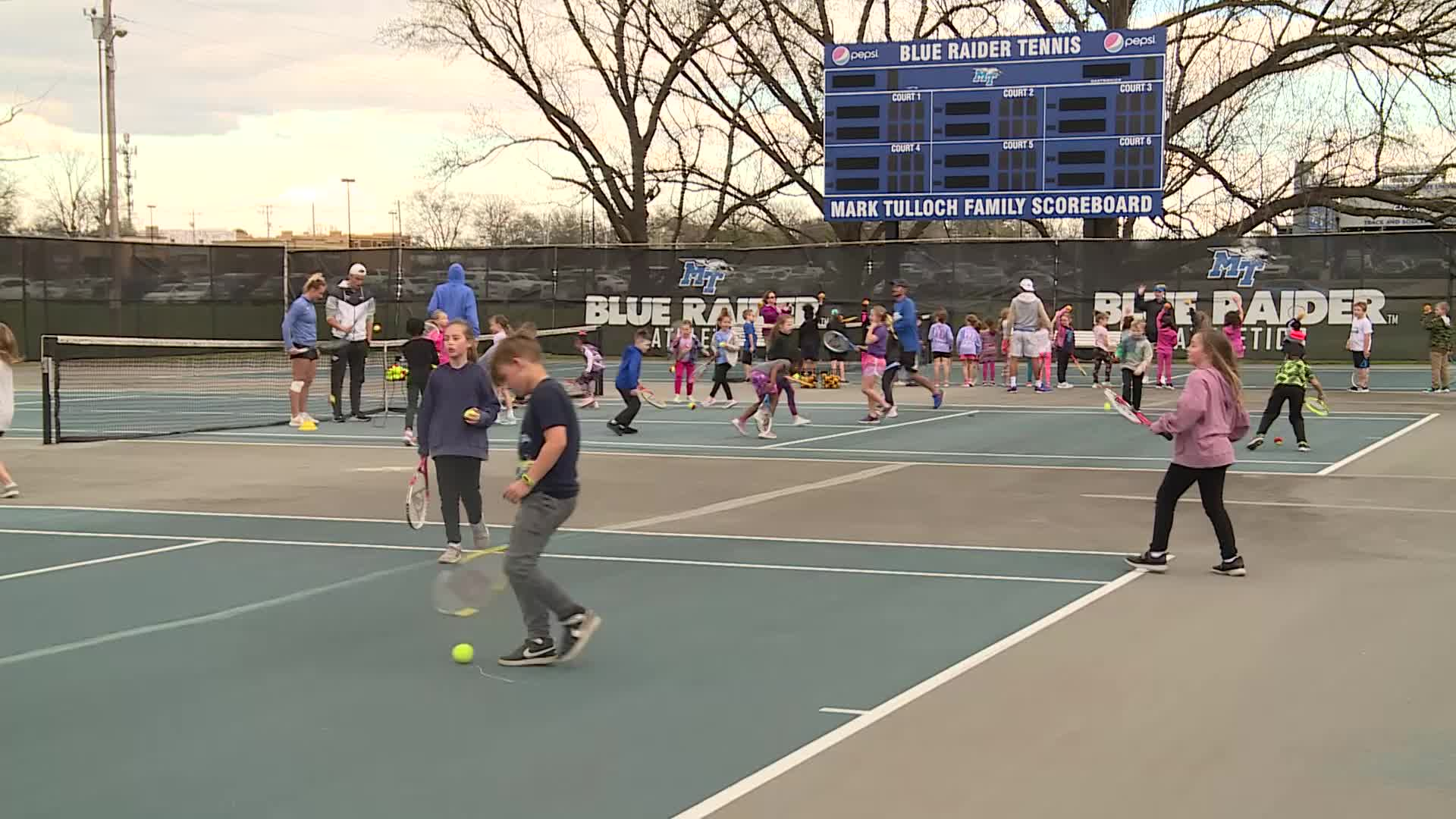 Thumbnail image for MCS Tennis Clinic MTSU