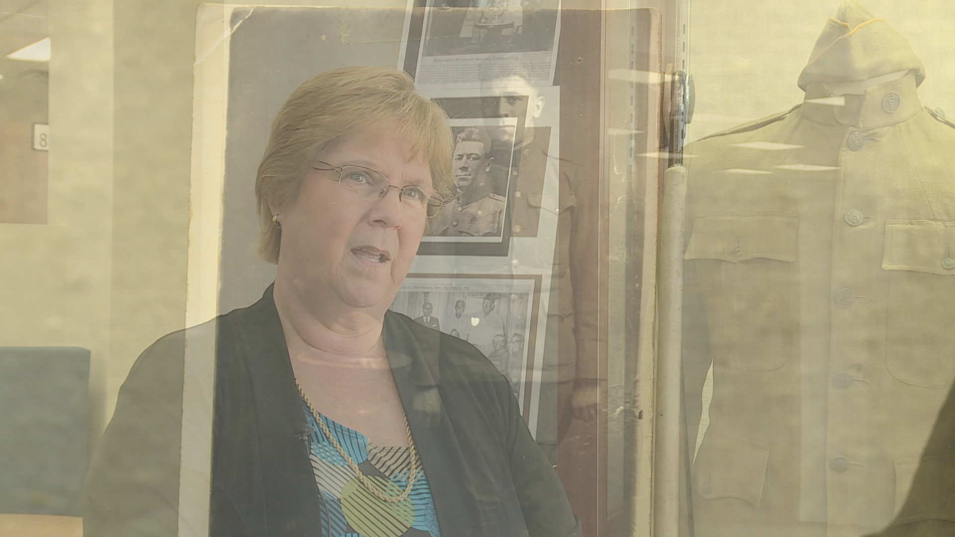 Thumbnail image for WWI Display at Linebaugh