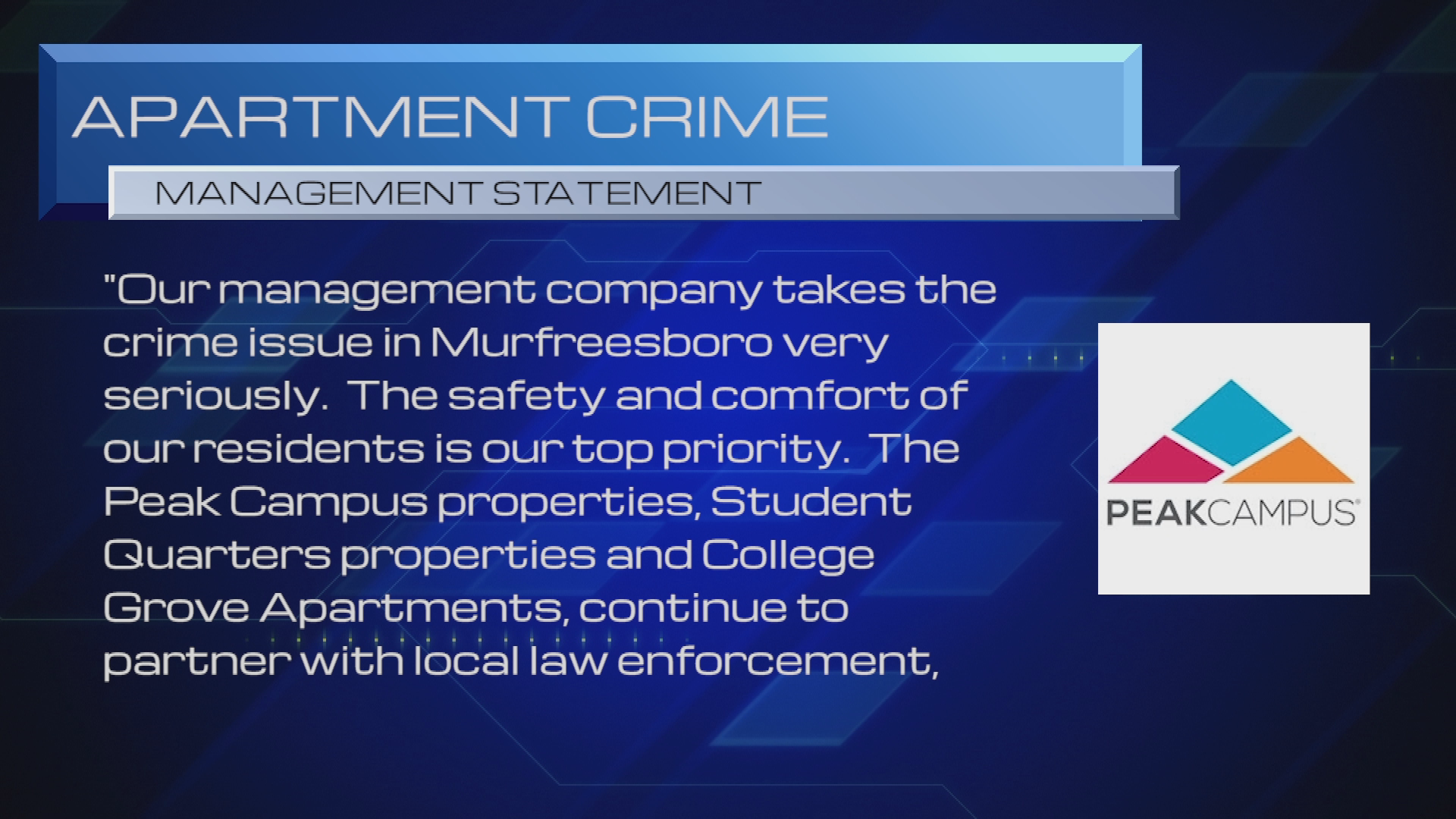 Thumbnail image for Crime Increase Near MTSU Campus